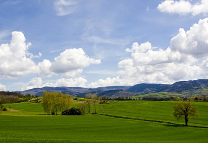 beau paysage panoramique du Tarn, près de la Batisse Belhomme