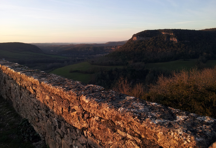 sunset on Gresigne forest